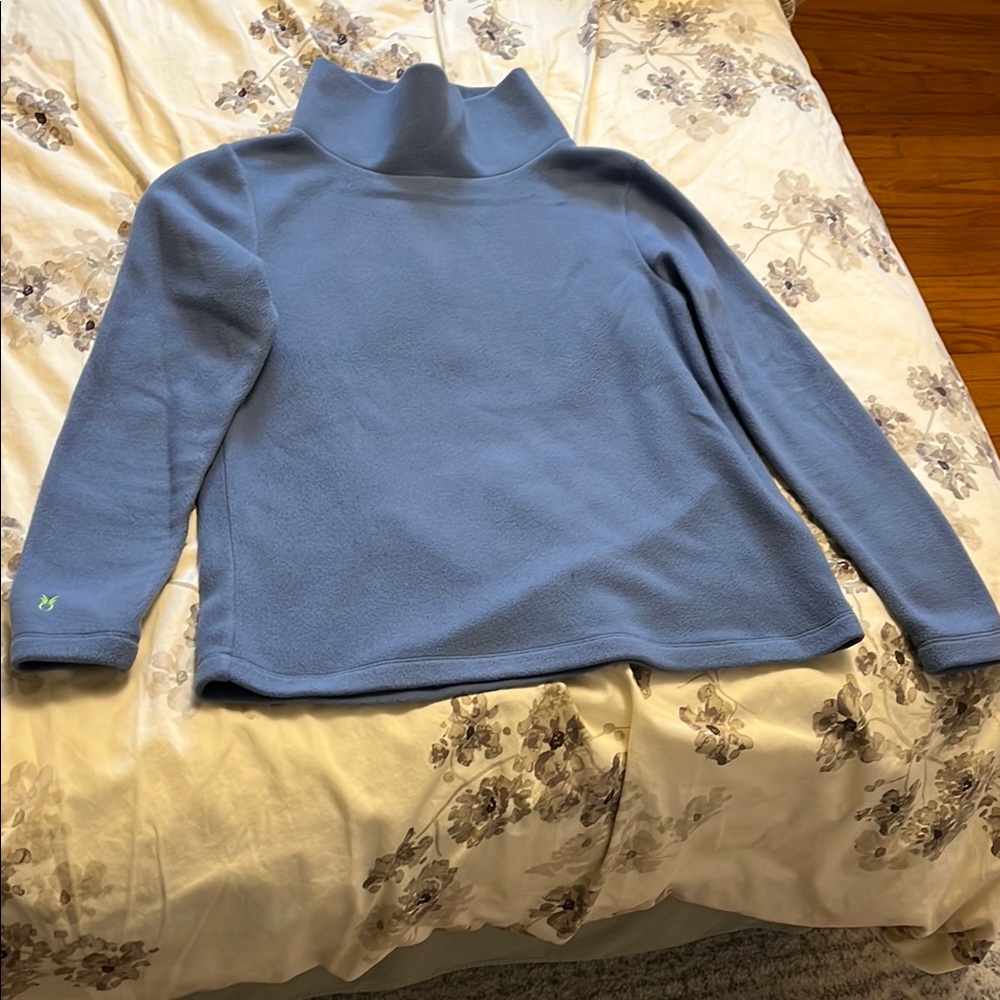 Dudley Stephens Blue green point Turtleneck Sweater